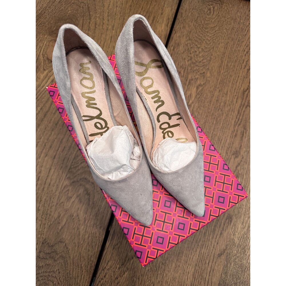 Sam Elderman Grey Suede Pumps Heels EU 36 / US‎ 6